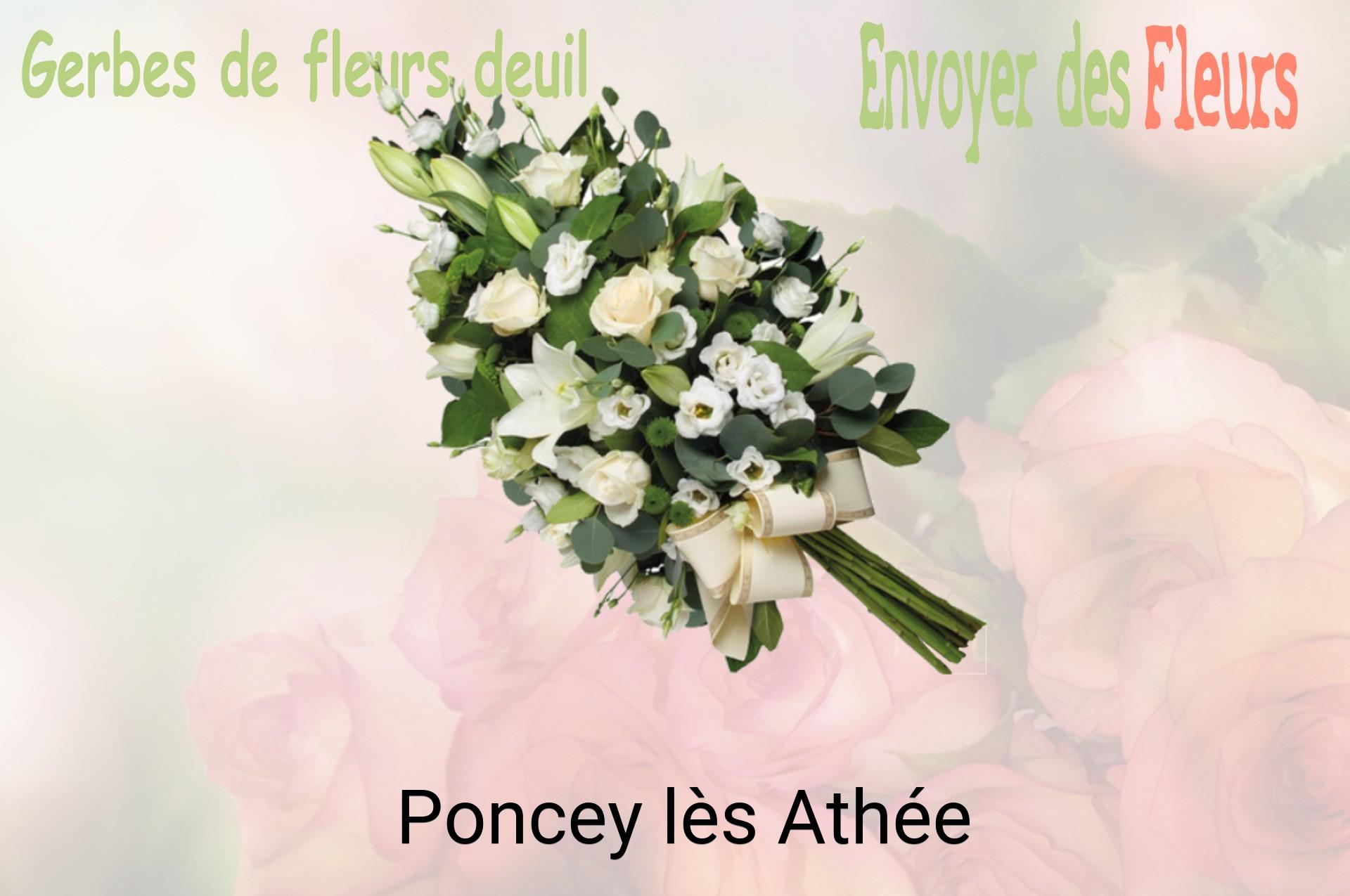 Gerbe de fleurs de deuil livrée à Poncey-lès-Athée